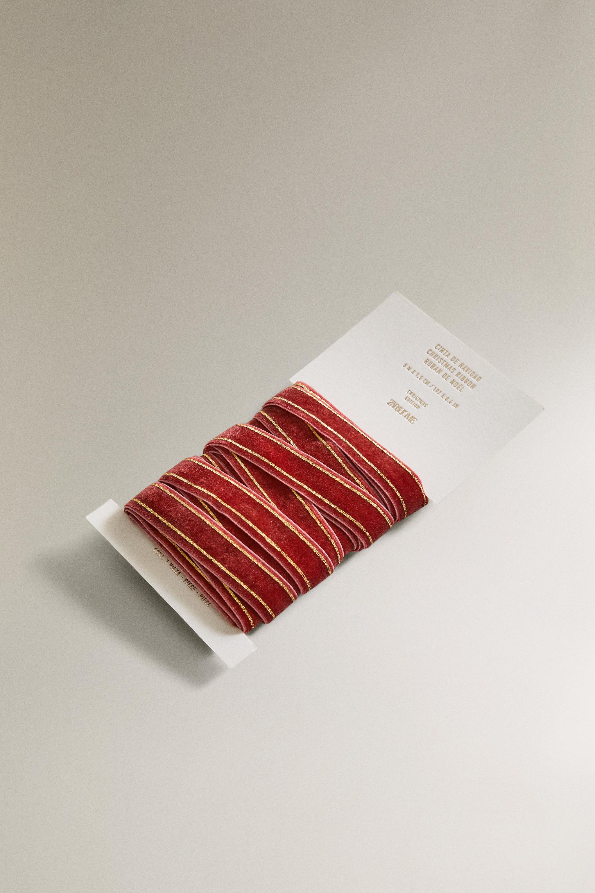 VELVET CHRISTMAS GIFT WRAPPING RIBBON